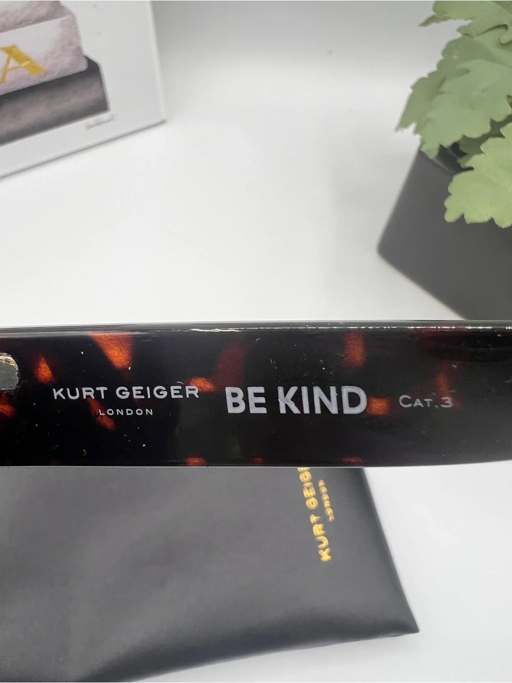 Kurt Geiger Tortoiseshell Cat-Eye Sunglasses NWOT